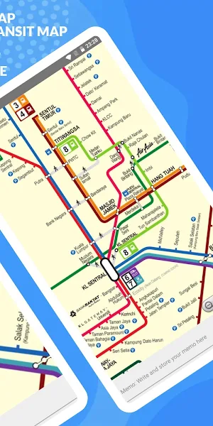 KUALA LUMPUR RAIL BUS MAP OFFLINE Screenshot 2