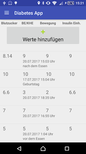 Diabetes App Screenshot 0