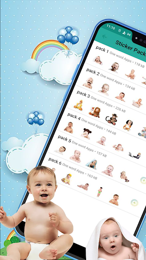 Cute Baby Sticker for WhatsApp Screenshot 0
