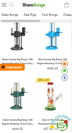 ShareBongs Website Screenshot 2