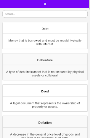Business Dictionary Screenshot 2