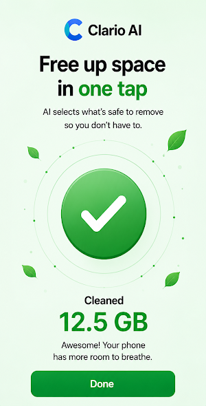 Clario : AI Storage Cleaner Screenshot 1