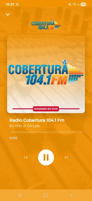 RADIO COBERTURA 104.1 FM Quito Screenshot 2