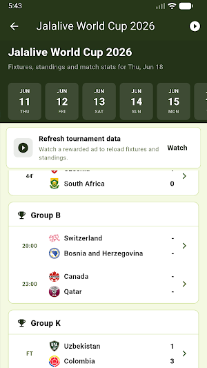 Jalalive - Live Scores Screenshot 3