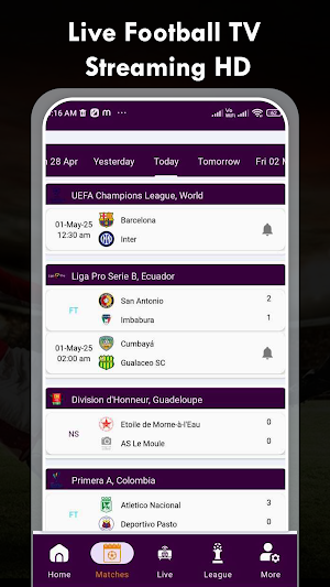 Live Football TV Streaming HD Screenshot 1