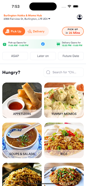 Burlington Hakka & Momo Hub Screenshot 2