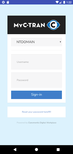 MyC-TRAN Screenshot 0