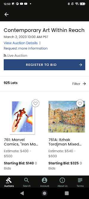 Robinhood Auctions Screenshot 1
