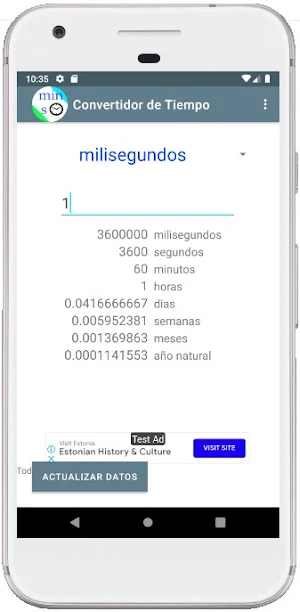 Convertidor de tiempo Screenshot 1
