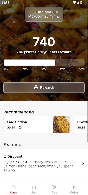 1693 Red Zone Grill Screenshot 0