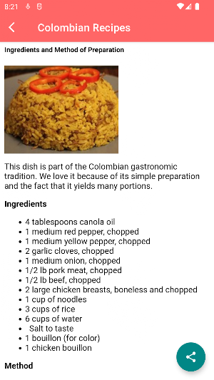 Colombian Culinary Delights Screenshot 1