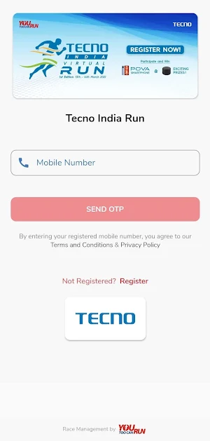 Tecno India Virtual Run Screenshot 0