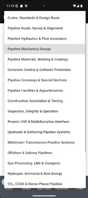 Pipeline Oil & Gas Interviews Screenshot 1