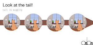 OniOn watchface cat pixel Screenshot 1