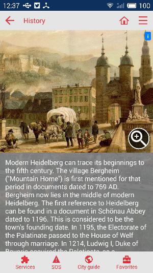 Heidelberg city guide Screenshot 3