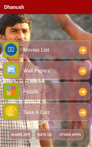 Dhanush Movies List,Wallpapers Screenshot 0