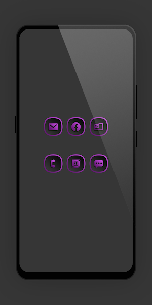 Shadow Gray Purple Icon Pack Screenshot 2