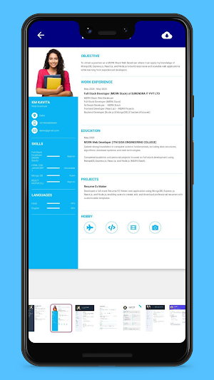 RESUME CV MAKER Screenshot 1