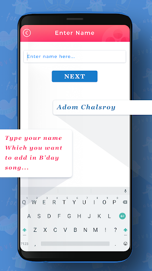 My Name Birthday Song With Pho Screenshot 0