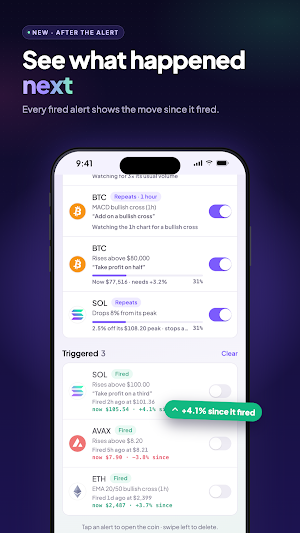Crypto Alerts: Coin Price App Screenshot 3