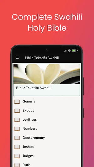 Biblia Takatifu Swahili Screenshot 0