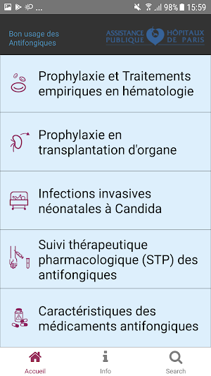 Reco Antifongiques AP-HP Screenshot 1