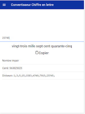 Convertisseur chiffre lettre Screenshot 3