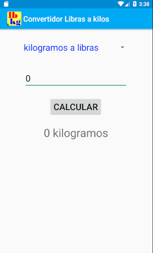 Convertidor de libra a  kilogr Screenshot 1