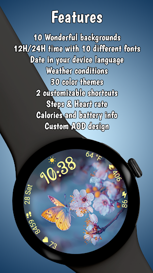 Spring Moments WearOS WF Screenshot 2