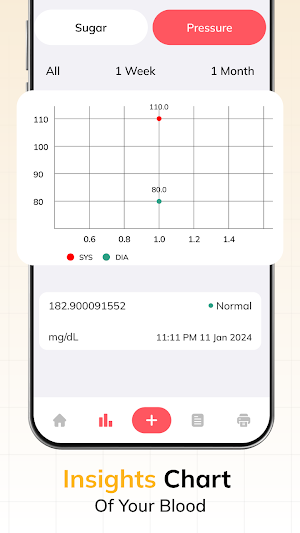 Blood Pressure Blood Sugar Screenshot 3