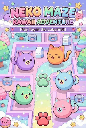 Neko Maze Kawaii Adventure Screenshot 1