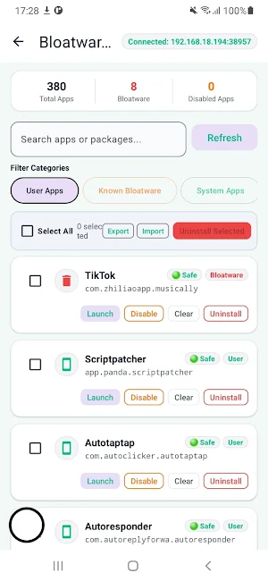 Bloatware Remover Screenshot 0