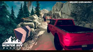 Winter SUV Mountains Runner Screenshot 2