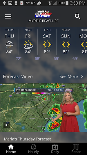 WMBF First Alert Weather Screenshot 1