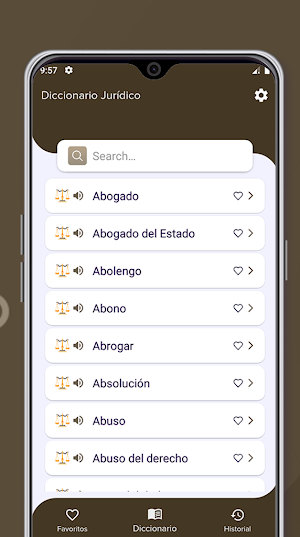 Diccionario Jurídico Screenshot 0