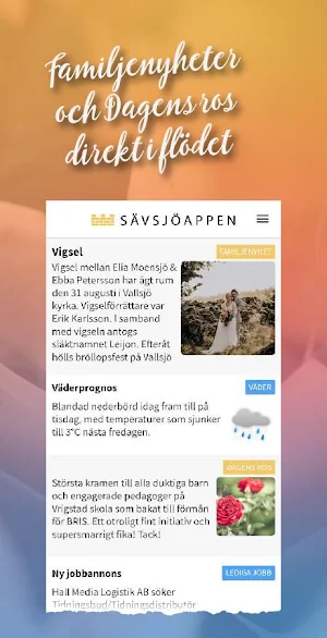 SävsjöAppen Screenshot 2
