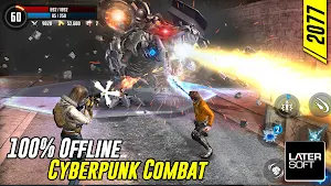 Cyber War: Cyberpunk Reborn (Offline ARPG) Screenshot 1