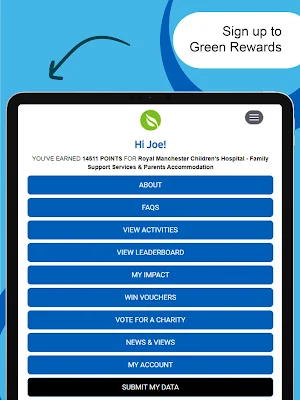 Manchester NHS; Green Rewards Screenshot 3