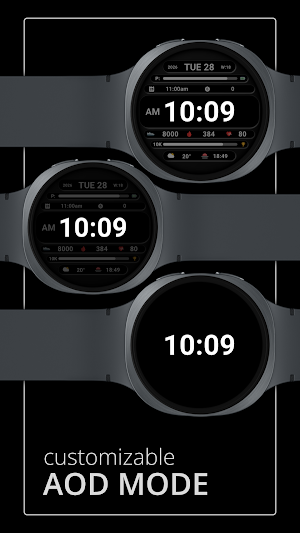 DADAM129: Digital Watch Face Screenshot 3