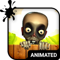 Zombie Animated Keyboard + Live Wallpaper