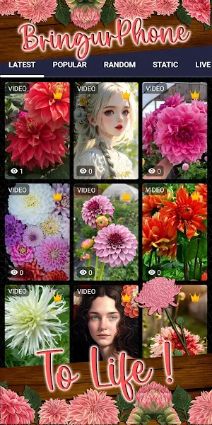 dahlia wallpaper Screenshot 1
