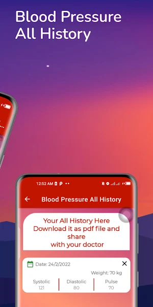 Blood Pressure Monitor Screenshot 2