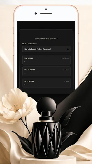 Miu Miu Perfume App Hint Screenshot 2