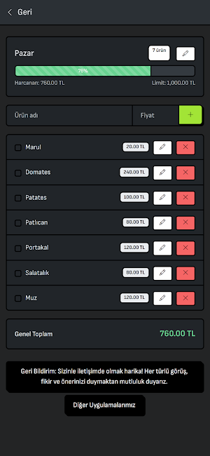 Akıllı Alışveriş Listesi Screenshot 2