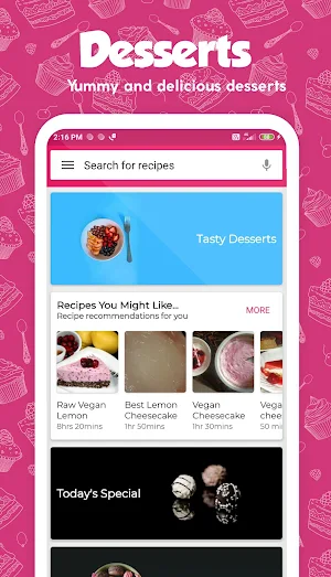 Dessert Recipes Screenshot 0
