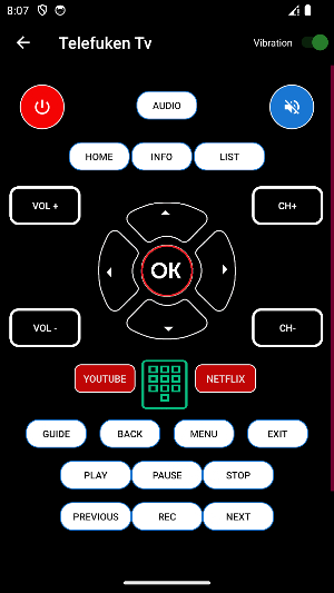 Remote for Telefuken Smart Tv Screenshot 2