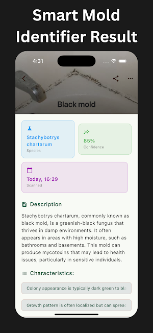 Mold Identifier: AI Scan Screenshot 3