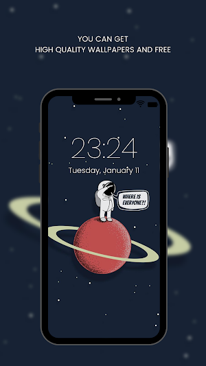 Cute Astronaut Wallpapers HD Screenshot 1