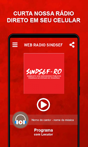 Web Rádio Sindsef Screenshot 1