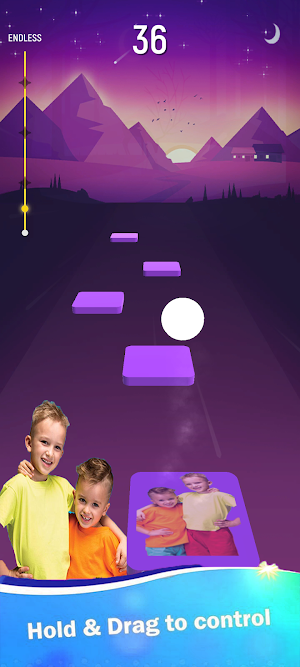 Vlad and Niki Dance Tiles Hop Screenshot 2